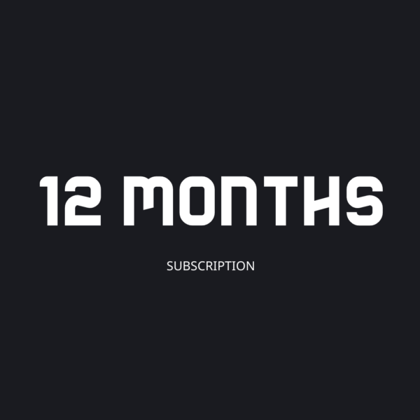 12 MONTHS SUBSCRIPTION