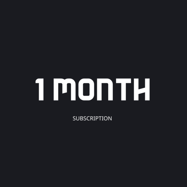 1 MONTH SUBSCRIPTION